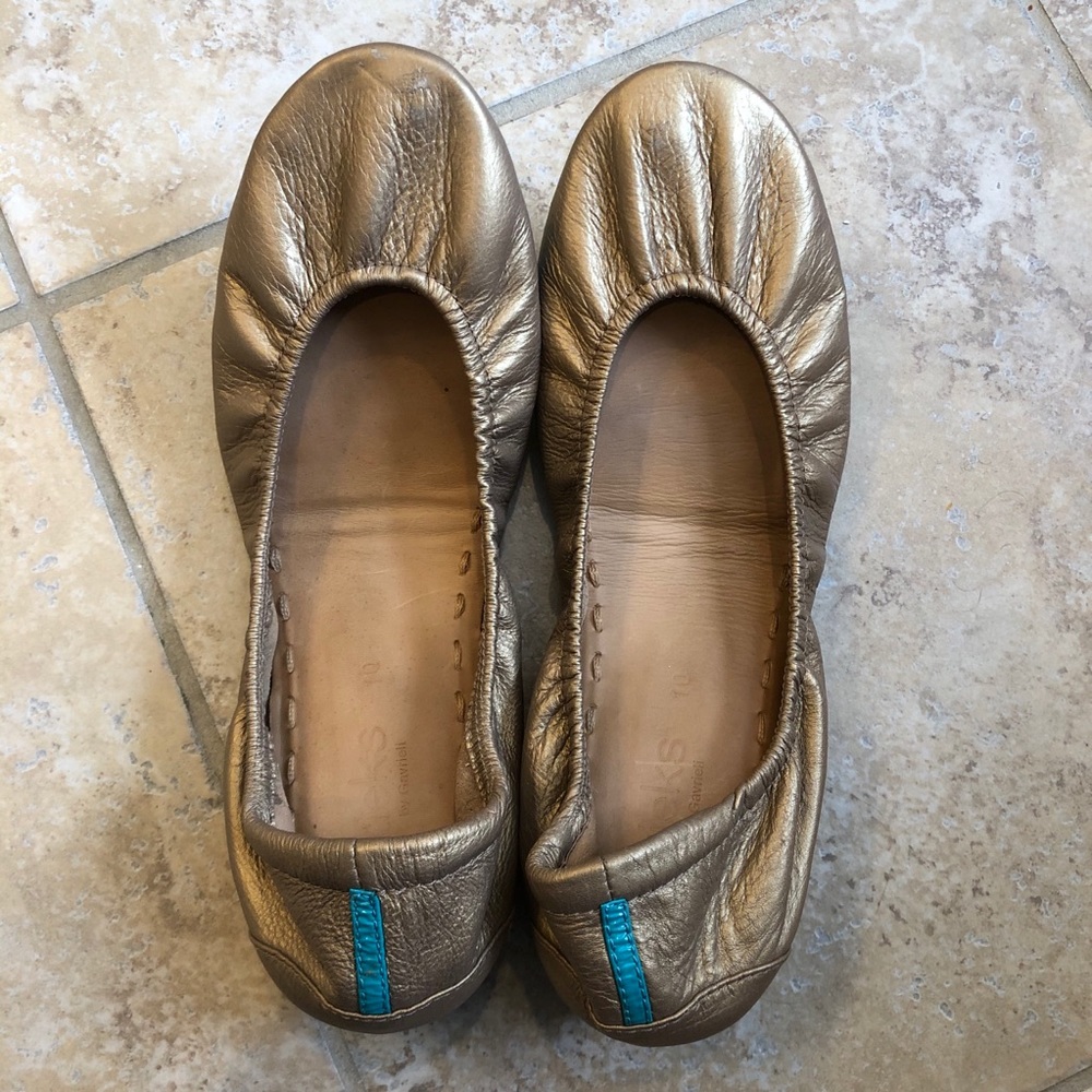 Tieks flats gold 10